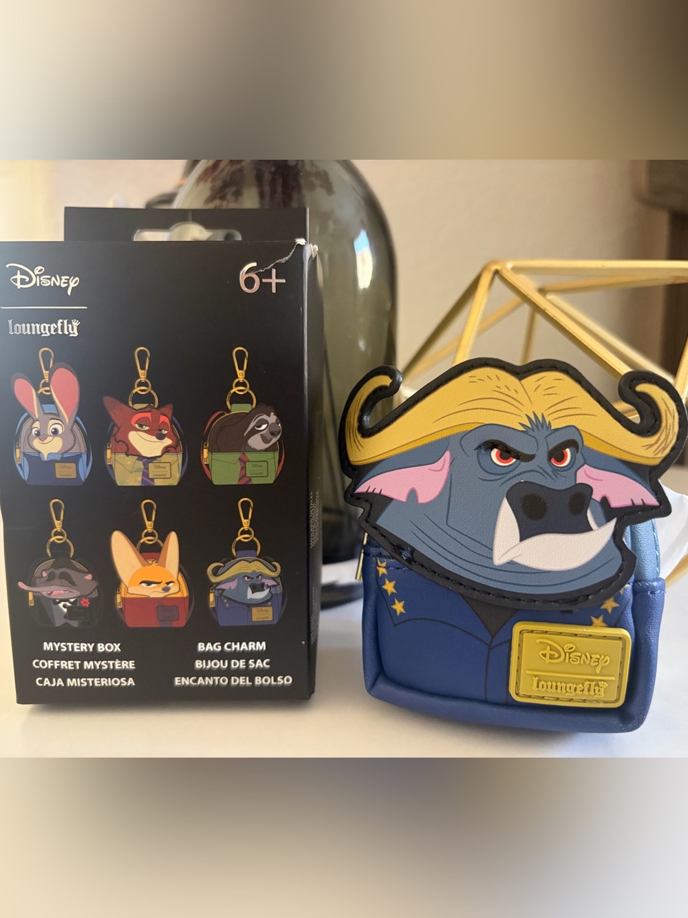 Loungefly Zootopia  Blind Box Backpack Charm - Chief Bogo